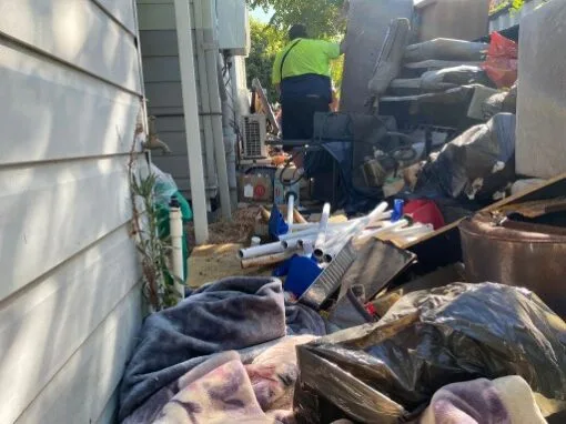Piles of rubbish removed from a Perth Home by Swann Rubbish Removal
