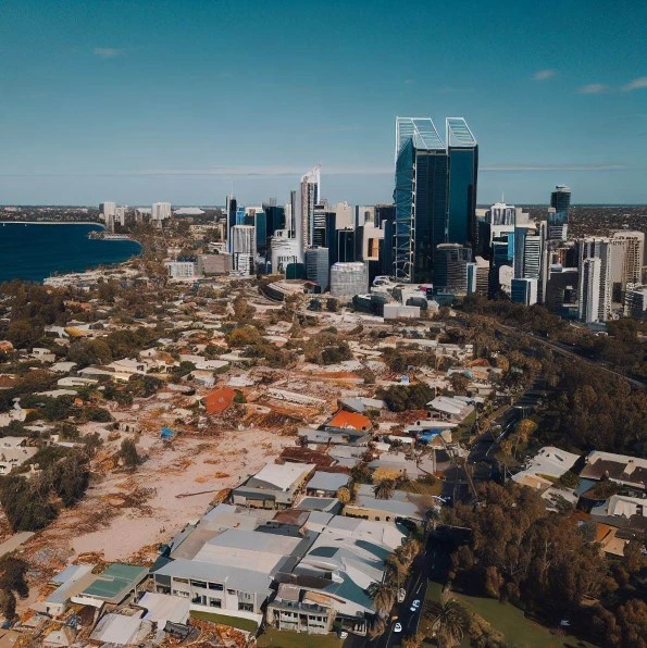 Perth City Natural Disaster requiring rubbish and rubble removal
