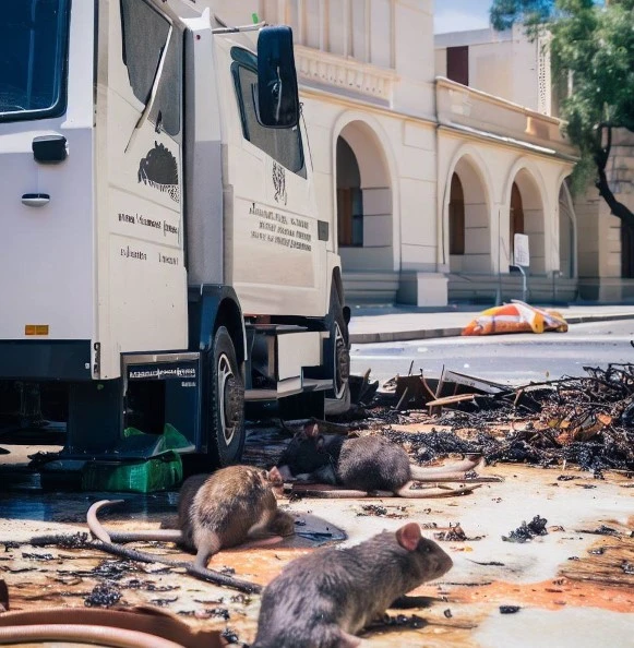 rat infestation after natural disaster in Perth city documentary photo Custom 1