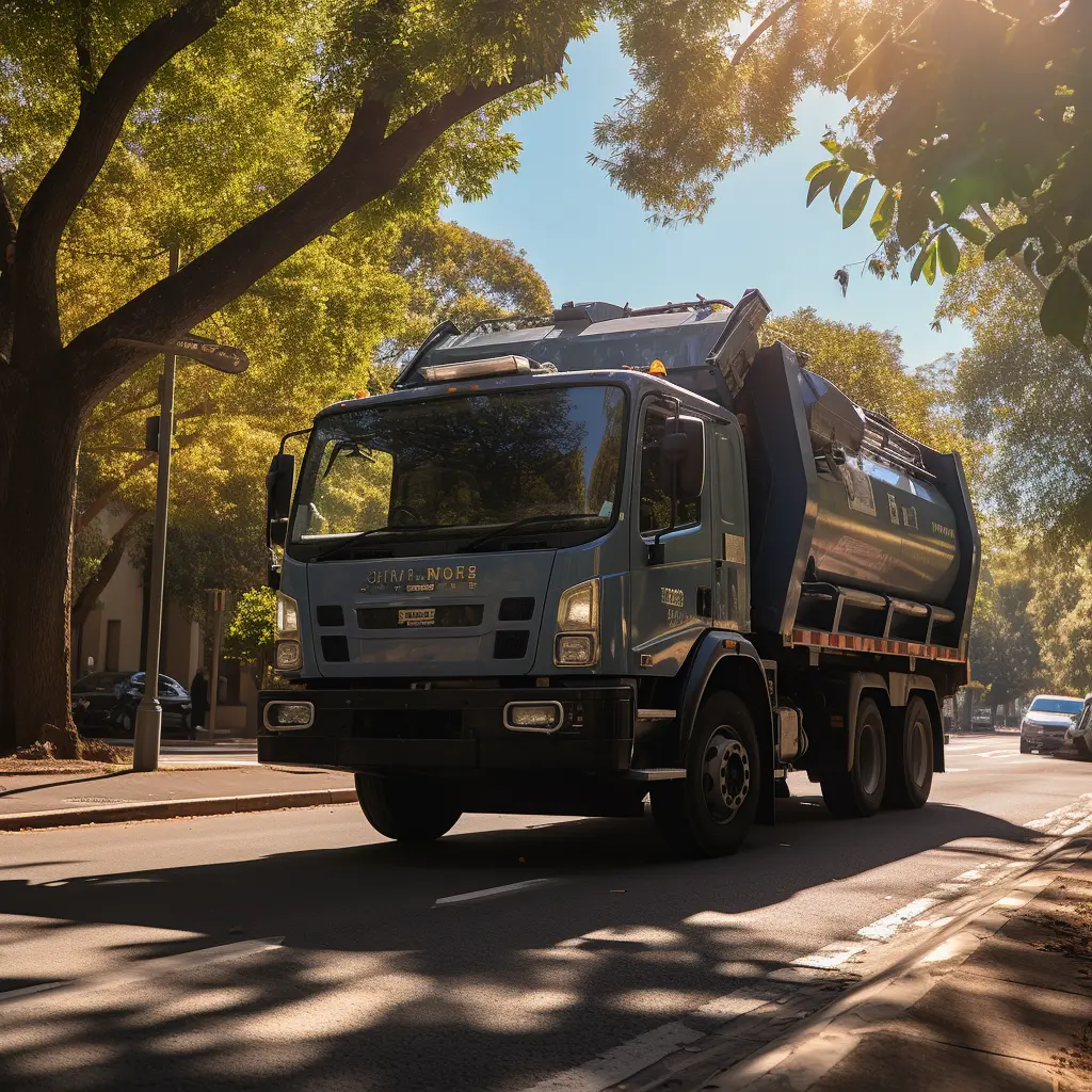 Swann Rubbish truck in Perth.